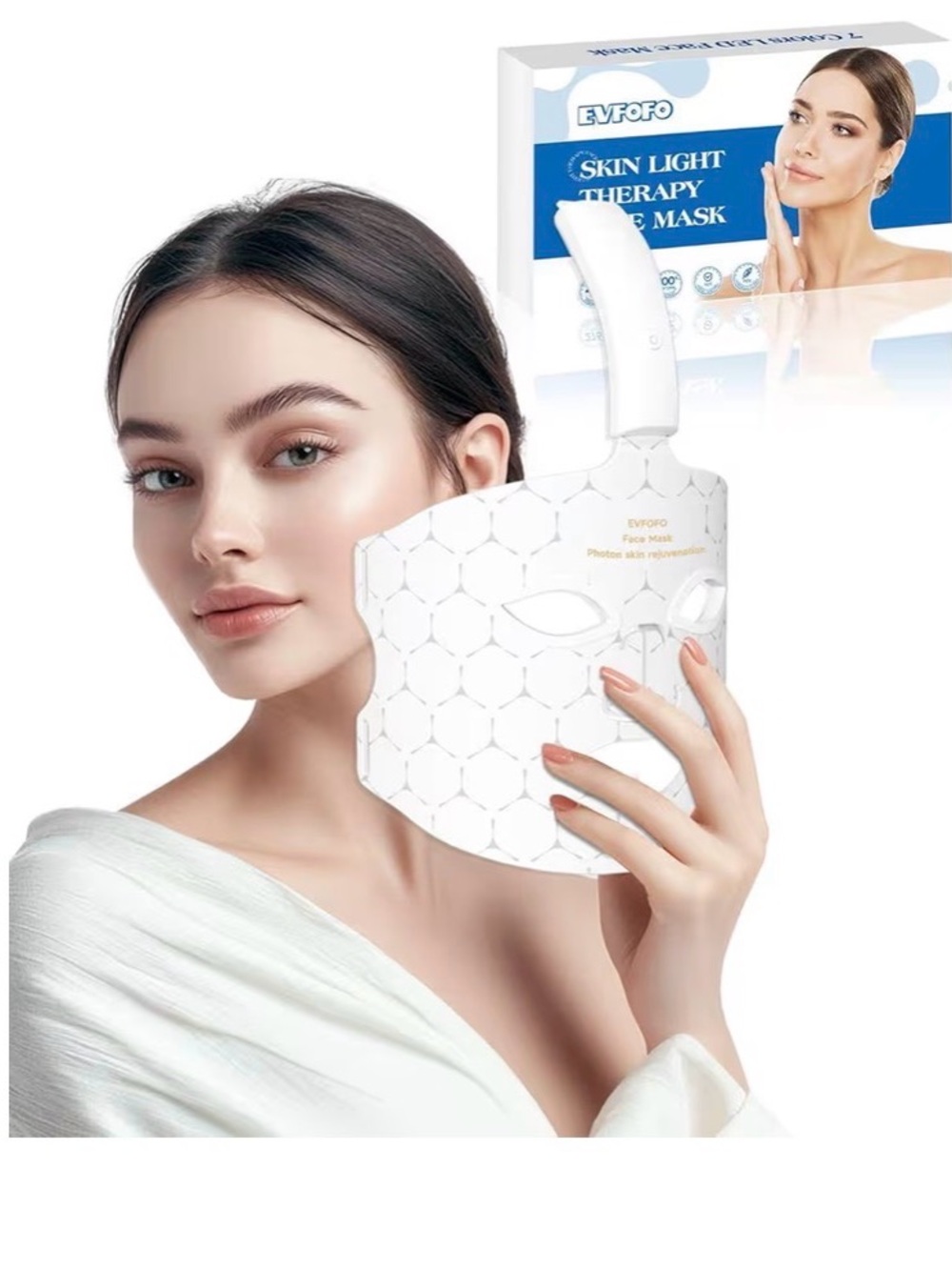 New Red Light Photon Facial Mask with Wireless Rechargeable Design